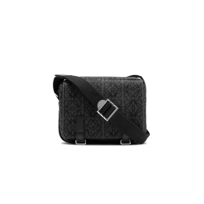LOEWE MILITARY XS ANAGRAM IN SOFT CALFSKIN AND JACQUARD B553A72X16-1268 (23*18*9cm)